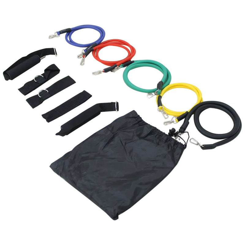 Kit 11 Elastics Extenders para Treinamento Funcional e Ginástica Fitness