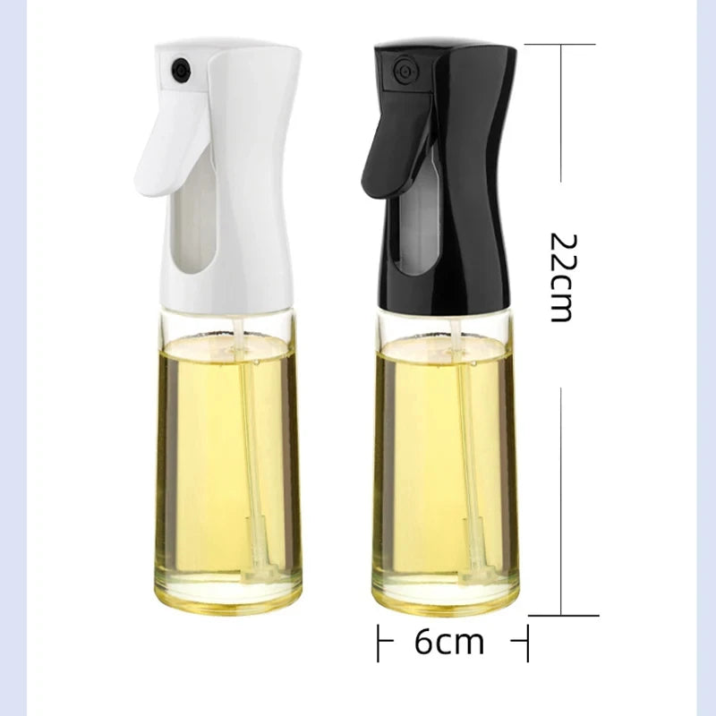 Spray Dispenser de Óleo 200ml/300ml – Garrafa Pulverizadora para Cozinha, Churrasco e Culinária