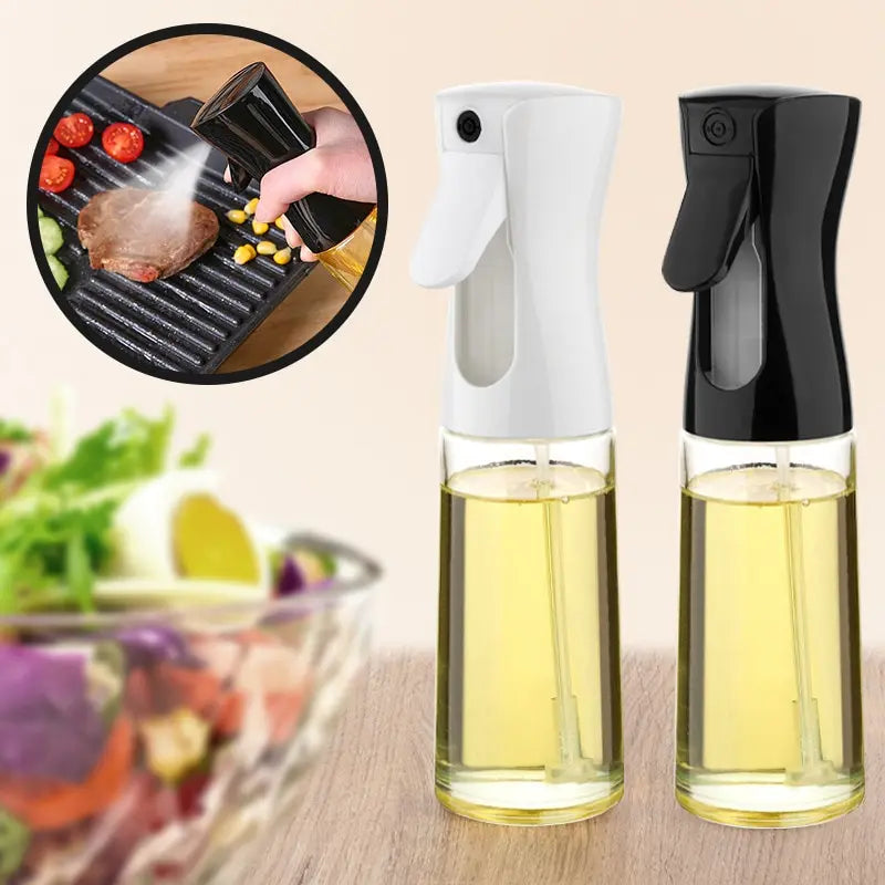 Spray Dispenser de Óleo 200ml/300ml – Garrafa Pulverizadora para Cozinha, Churrasco e Culinária