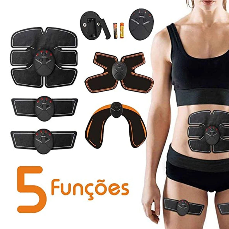 5 em 1 toner muscular abdominal estímulo elétrico abdômen pernas tonificação de bunda massageador estímulo muscular ajuste